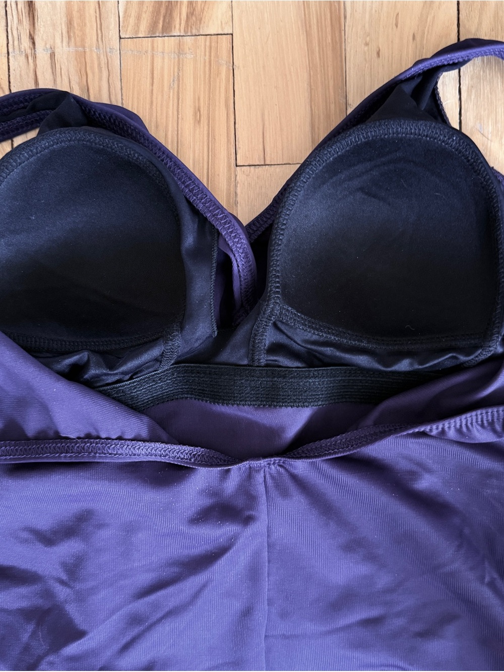 MIRACLESUIT DARKER PURPLE ONE PIECE SWIMSUIT SZ 10 EXCELLENT - Picture 4 of 6